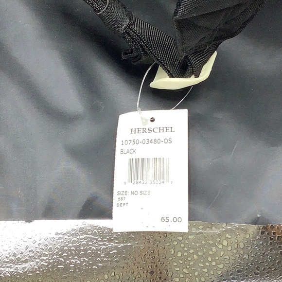 Herschel black backpack NWT main image 8